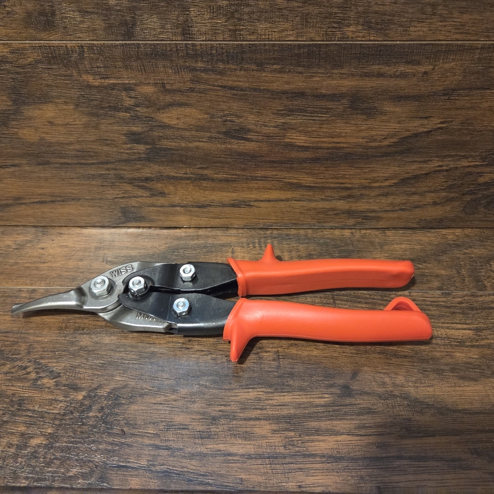 Crescent Wiss 9-1/4" Metalmaster Offset Straight and Left Cut Aviation Snips M1R